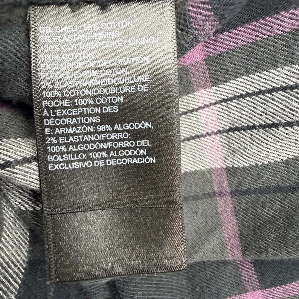 The North Face Cargo Pants Mens 34 Dark Grey Flannel Lined Straight Leg Utility